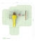 Детская площадка КД-1-1 с желтой горкой и крышей, 1 качели лодочка + 1 качели кубельковые - 5