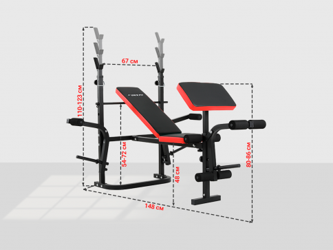 Скамья силовая со стойками UNIX Fit BENCH 120P - 10