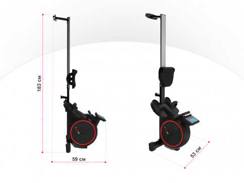 Гребной тренажер UNIX Fit Techno Rower 410E - 7